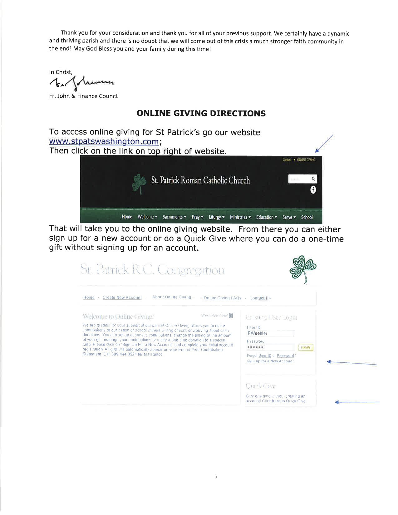Page 2 Special Announcement